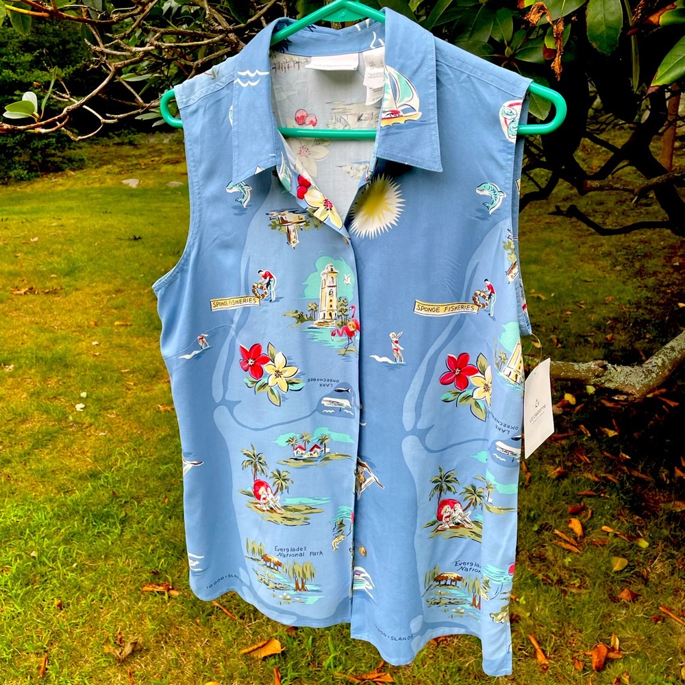Brand new Liz Claiborne sleeveless shirt. Size L